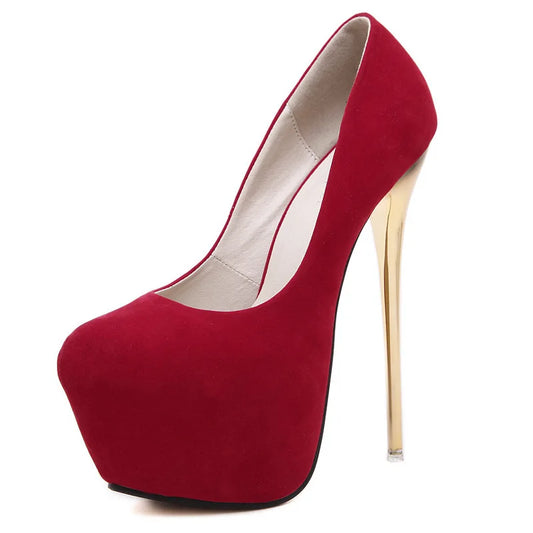 Liu Ming New Arrival Sexy Women Party Banquet Elegant Velvet High Heels Womens Shoes