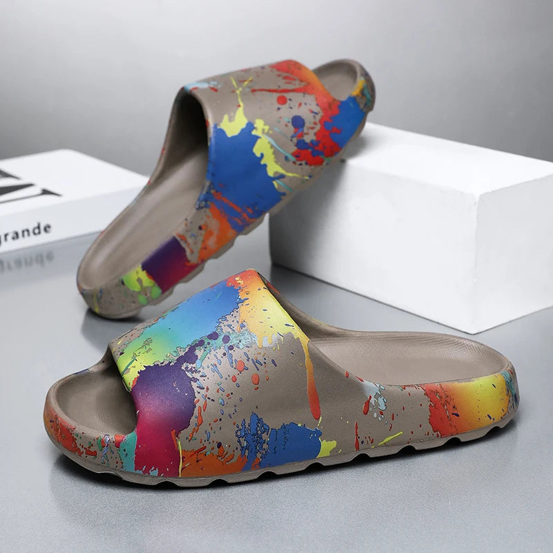 Slippers 2025 New Summer Style Casual Home Non-Slip Sports Men's Outer Wear Beach Sandals