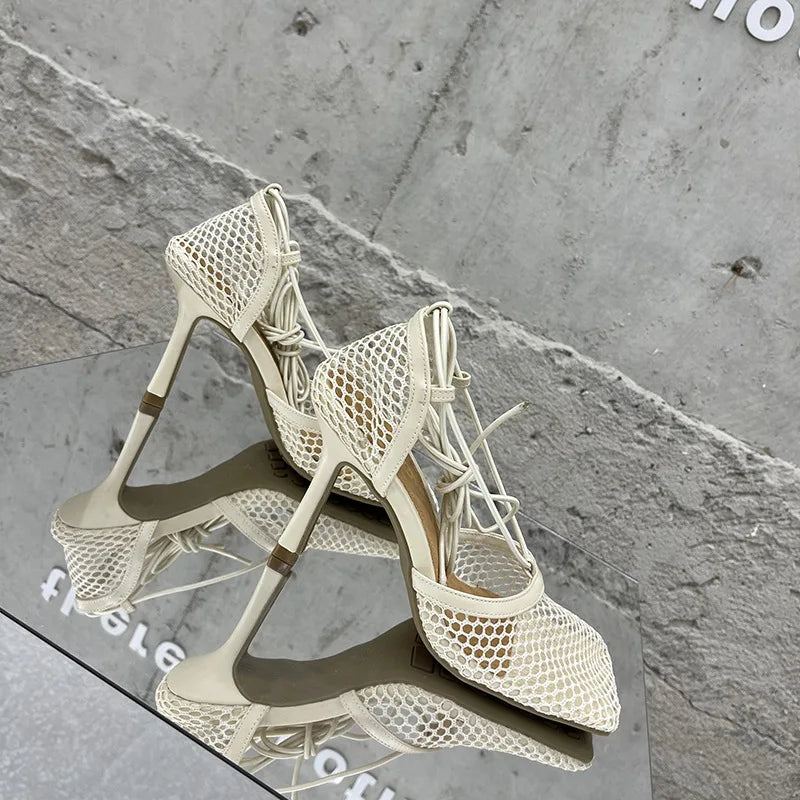 Wholesale Hot Selling Custom logo Fashion Female Green Luxury Designer Shoes Ladies Women Heels Heeled Sandals