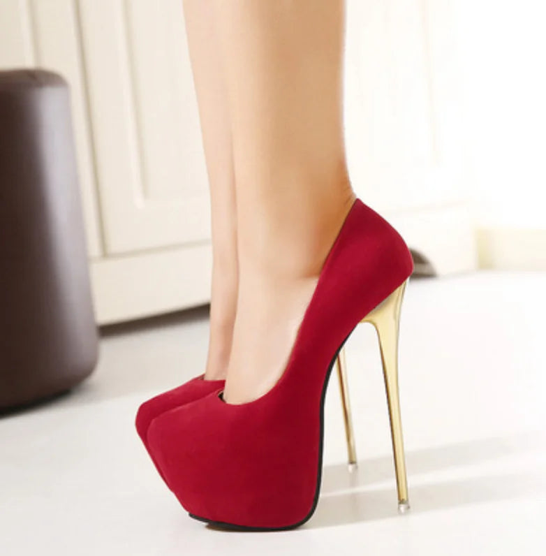 Liu Ming New Arrival Sexy Women Party Banquet Elegant Velvet High Heels Womens Shoes
