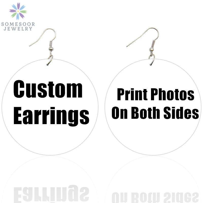 SOMESOOR 6Pairs Juneteenth Vibes Design Wooden Drop Earrings Jewelry For Black Women African Colors Round Pendant Loops Dangle