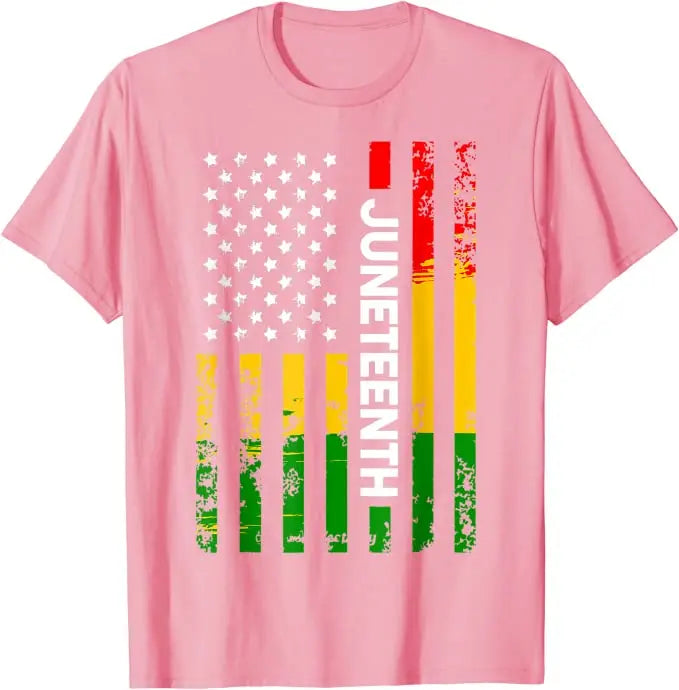 Juneteenth Blackity Heartbeat Black History African America T-Shirt Breaking Every Chain Since 1865 June 19 US Flag Tee Top