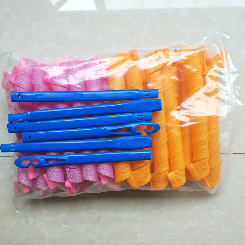 Curling iron magic spiral curler hair styling tool DIY hair curlers no hair heat curlers and styling hooks soft lazy New curly