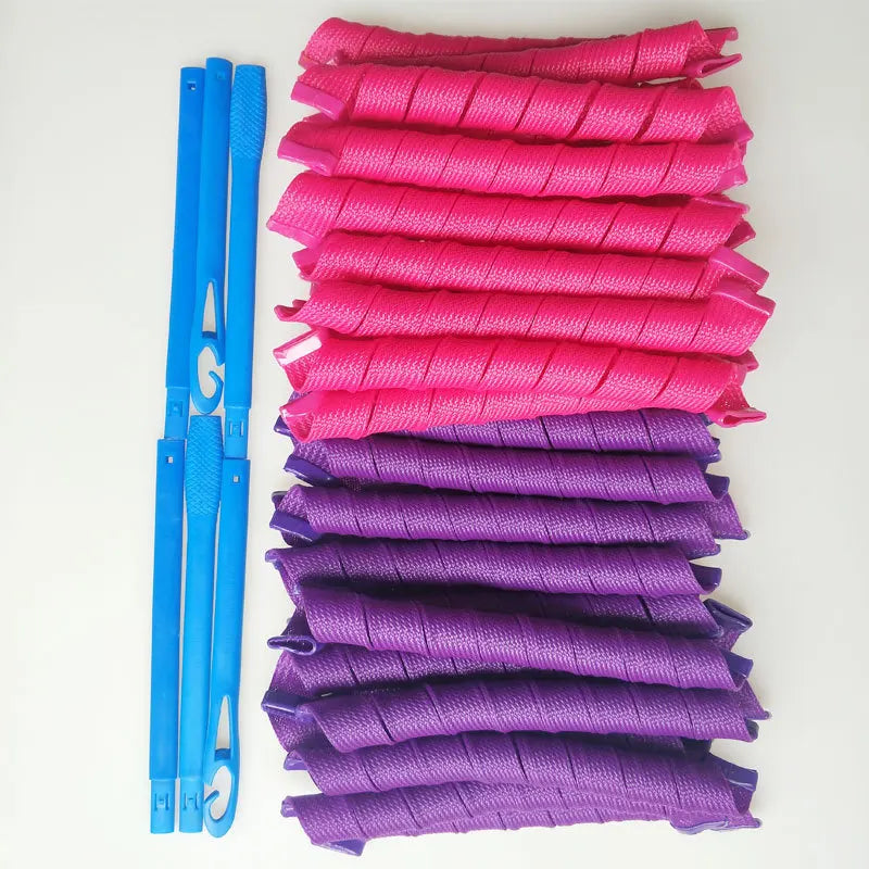 Curling iron magic spiral curler hair styling tool DIY hair curlers no hair heat curlers and styling hooks soft lazy New curly