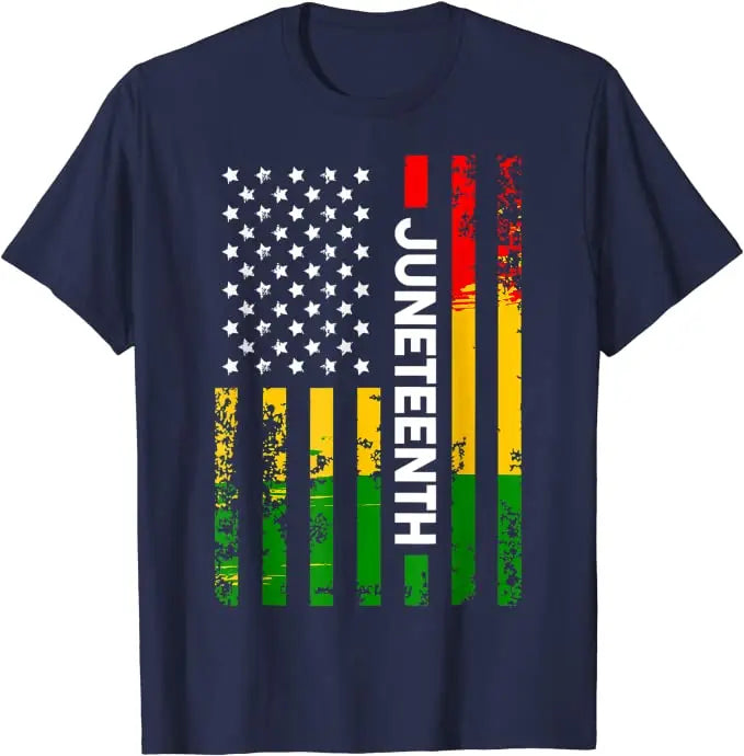 Juneteenth Blackity Heartbeat Black History African America T-Shirt Breaking Every Chain Since 1865 June 19 US Flag Tee Top