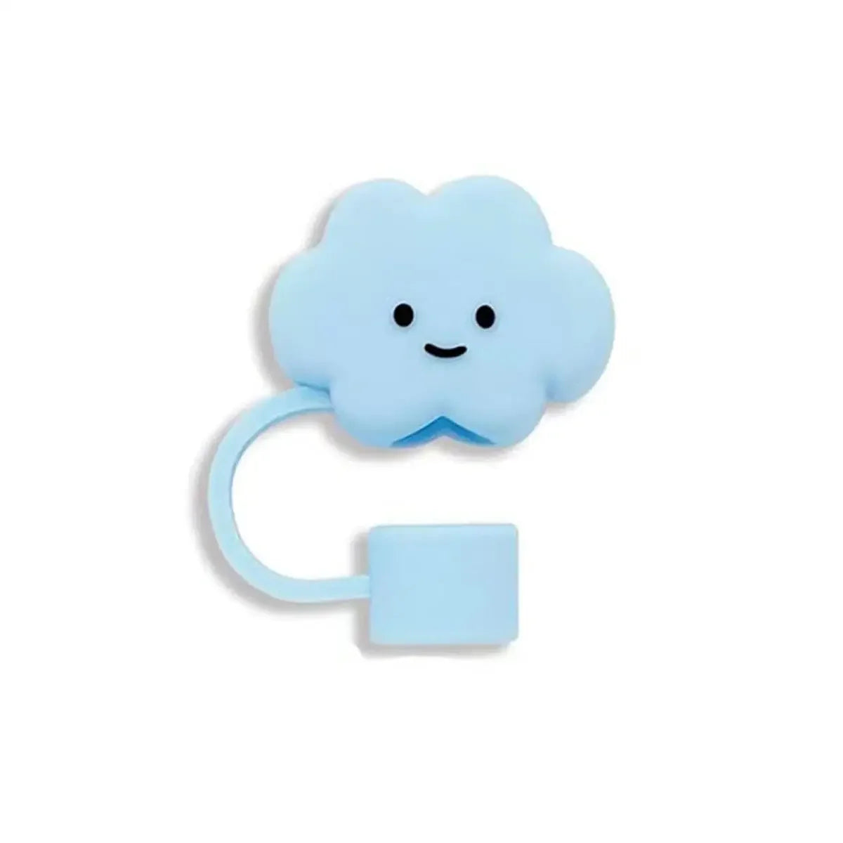 Cute Clouds Straw Covers Cap Reusable Silicone Straw Toppers For  Cup Leak-proof Dust Proof Straws Cover water bottle cover bag