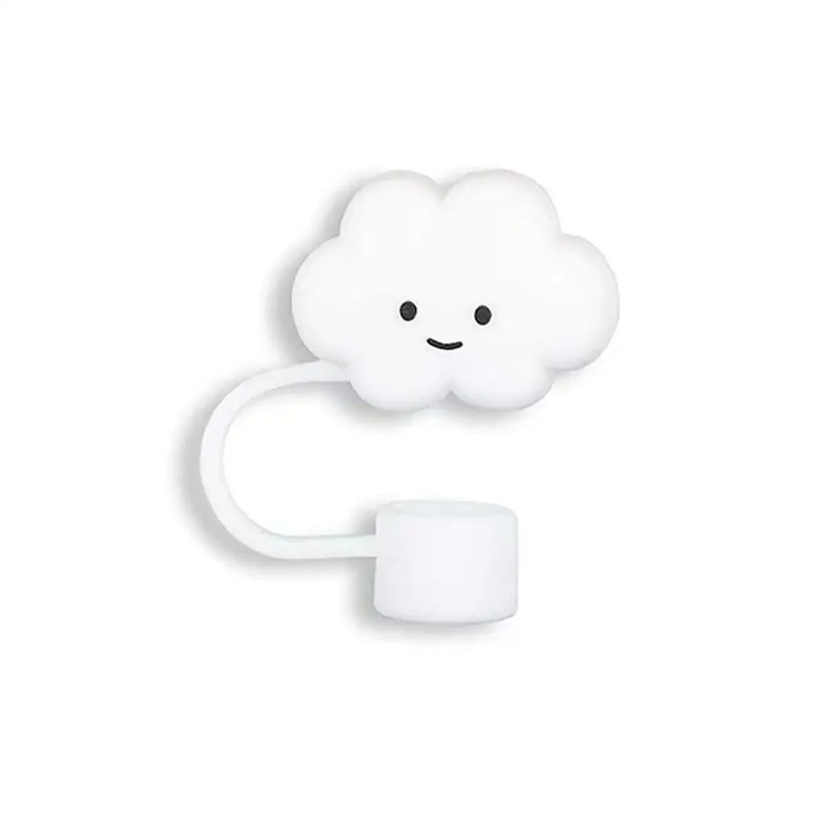 Cute Clouds Straw Covers Cap Reusable Silicone Straw Toppers For  Cup Leak-proof Dust Proof Straws Cover water bottle cover bag