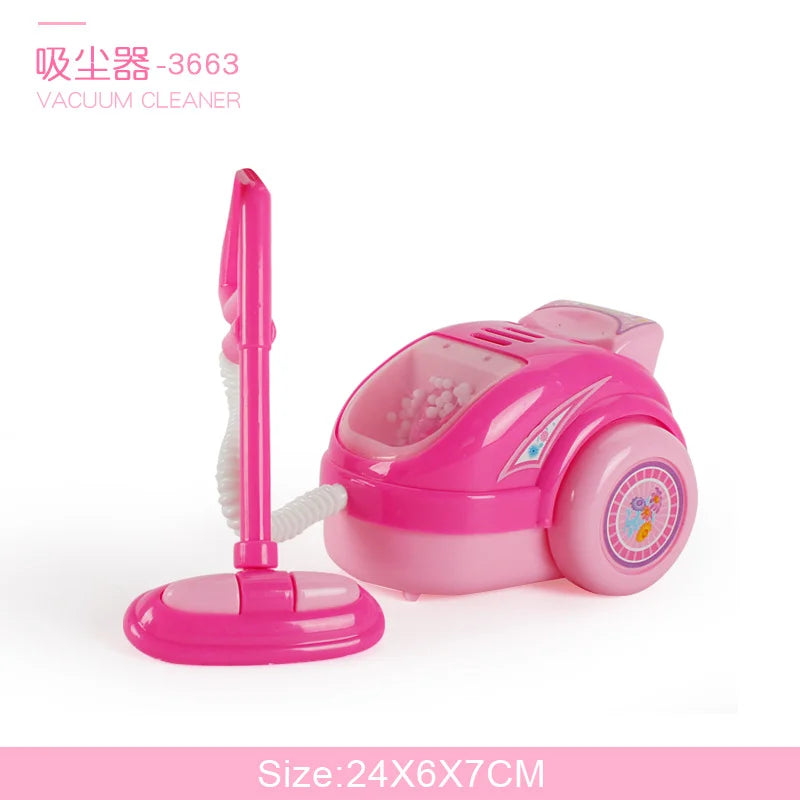 Children's Simulated Kitchen Play House Small Appliances Refrigerator Microwave Hair Dryer Coffee Machine Electric Kettle Toys