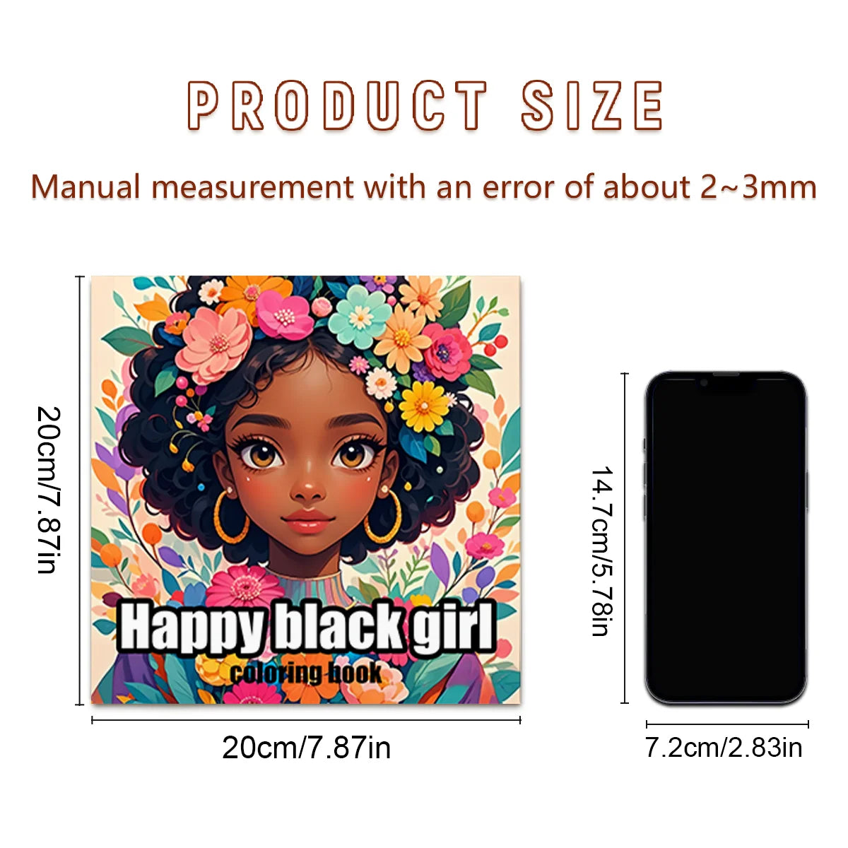 Black Beauty Coloring Book - Thick Pages for Creative Expression, Perfect for Dark-Skinned Girls