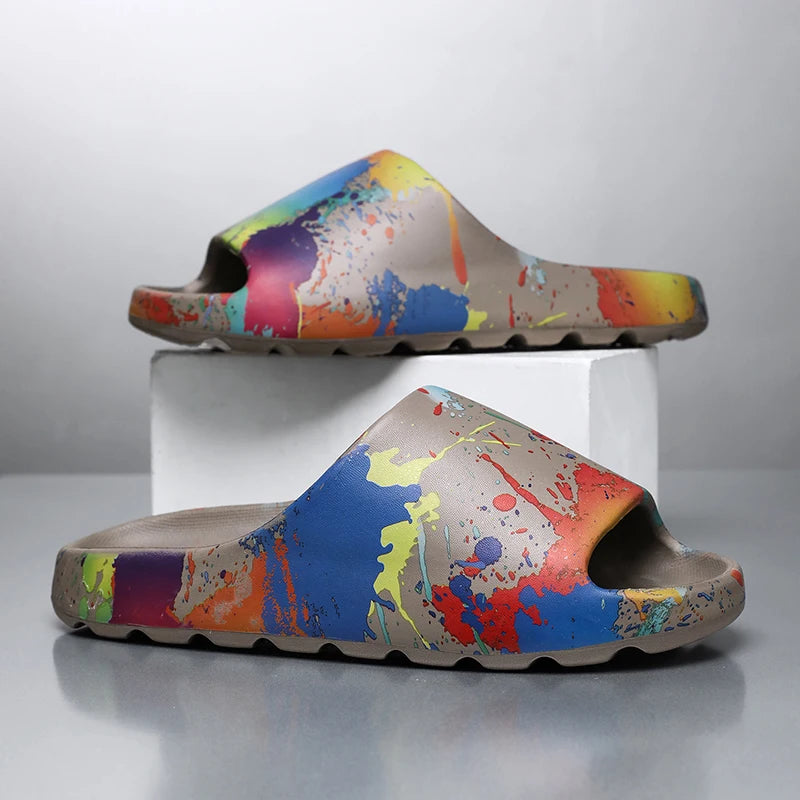Slippers 2025 New Summer Style Casual Home Non-Slip Sports Men's Outer Wear Beach Sandals