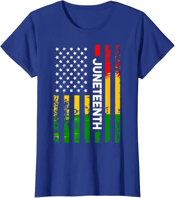 Juneteenth Blackity Heartbeat Black History African America T-Shirt Breaking Every Chain Since 1865 June 19 US Flag Tee Top