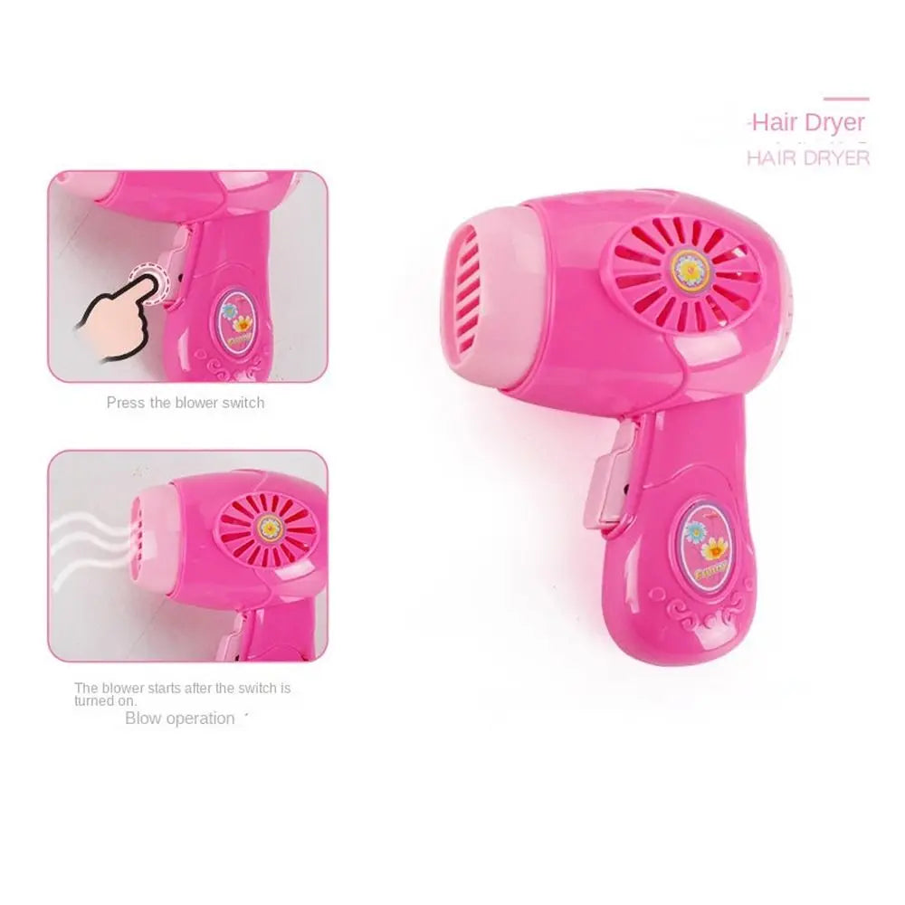 Children's Simulated Kitchen Play House Small Appliances Refrigerator Microwave Hair Dryer Coffee Machine Electric Kettle Toys
